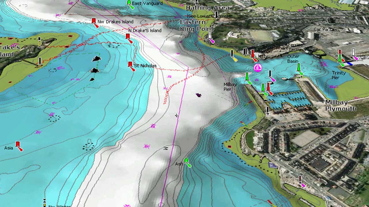 Navionics Platinum Plus Maps ELCOME Navionics Platinum 3D View feature