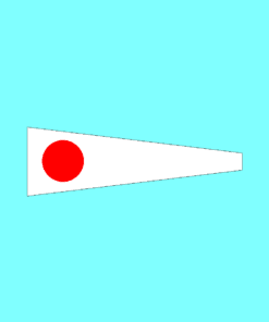 Signal Flags Numeral Pennants No. "1" One Bunting
