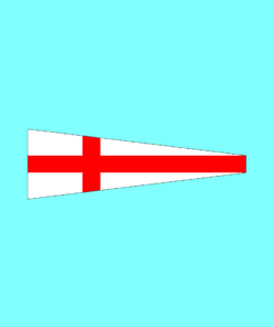 Signal Flags Numeral Pennants No. "8" Eight Bunting