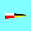 Signal Flags Numeral Pennants No. "9" Nine Bunting