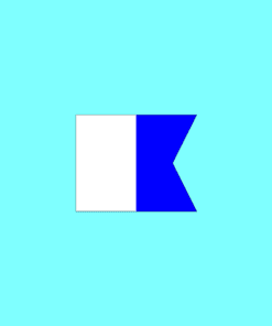 Signal Flags Bunting Alphabet "A" Alfa