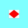 Signal Flags Bunting Alphabet "F" Foxtrot