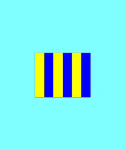 Signal Flags Bunting Alphabet "G" Golf