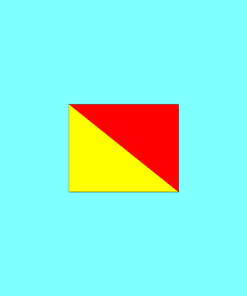 Signal Flags Bunting Alphabet "O" Oscar