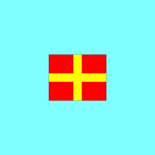 Signal Flags Bunting Alphabet "R" Romeo