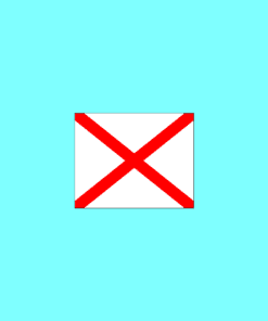Signal Flags Bunting Alphabet "V" Victor