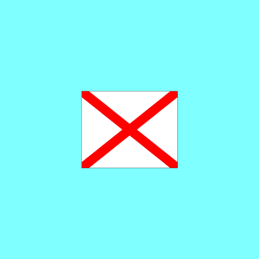 Signal Flags Bunting Alphabet "V" Victor