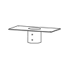Pole mount adapter for Starlink Flat High Performance antenna.