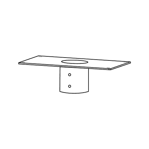 Pole mount adapter for Starlink Flat High Performance antenna.