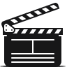 WELCOME Video On Demand | icons8 Clapperboard 96 Movies